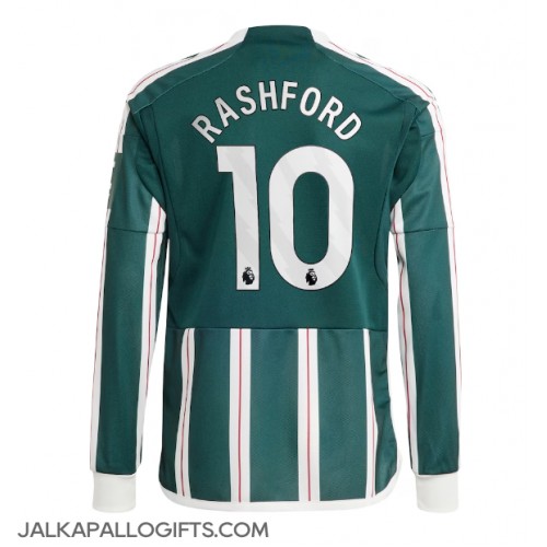 Manchester United Marcus Rashford #10 Vieraspaita 2023-24 Pitkähihainen